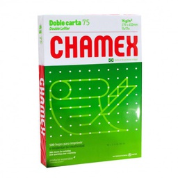 [HJ-DOB-CAR] Papel Bond Chamex 75gr. Tamaño (Doble Carta) 500hjs