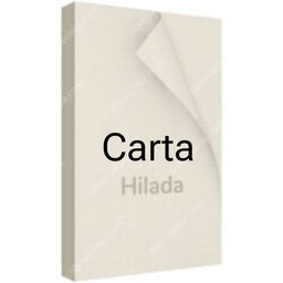 [CHCC100H] Cartulina Hilada Crema Carta 100hjs