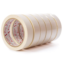 Cinta masking 1&quot;x20Y(24mmx18m) FIVE STICK 2CM.