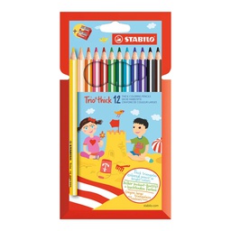 [203/12-01] Color Largo Jumbo Stabilo Trio 12 Colores
