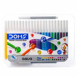 [7420] Marcador aqua 2.5mm Tip estuche rígido DOMS 24 colores