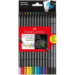 [120712SOFT+2] Color Largo Faber Castell Super Soft de 12 Colores