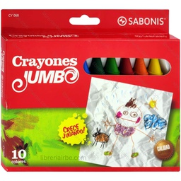 [CY068] Crayon Jumbo Sabonis 10 Colores