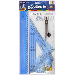 [101A] Estuche Geometrico Sabonis Kit + Compas Nro 6