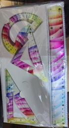 [210033] Estuche geometrico flexible arco iris FREBIEL 4PCS Nro 7