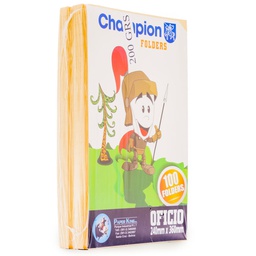 [135141] Folder Amarillo Champion Paper King CARTA 200grs. 100pcs.