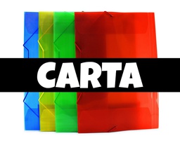 [FD-01-CA] Folder Plastico con Liga Carta