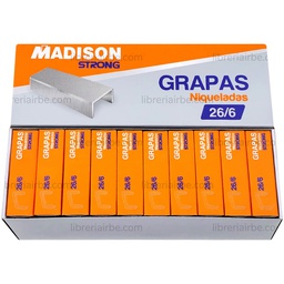 [8380] Grapas Madison Niquelado 24/6