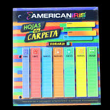 [HCC-AI-500H] Hojas de Carpeta American Iris Color 500hj