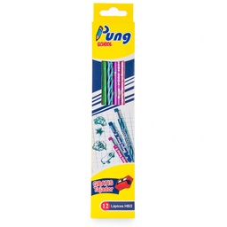 [HB/NRO.2] Lapiz Negro Pung cas12PCS