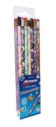 [ASTM F 963] Lapiz Negro Artesco Fantasia Y Trend 12pcs