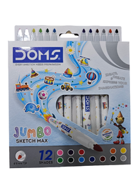 [80775] Marcador Jumbo Doms 12 Colores