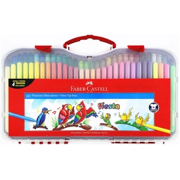[36045-HT] Marcador Fiesta RIGIDO Faber Castell 60 Colores