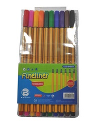 [FL10] Micropunta Fineliner Benma de 10 colores