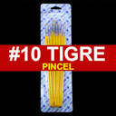 [815-10] Pincel plano Tigre #10 de 12pcs