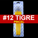 [815-12] Pincel plano Tigre #12 de 12pcs