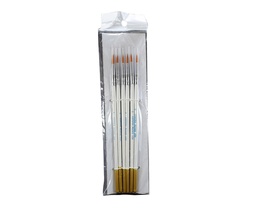 Pincel Delineador Blanco 6pcs