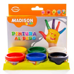 [PIN-DED-MAD-7873] Pintura al Dedo Madison 6 Colores 30ML