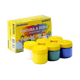 [11306] Pintura al Dedo Acrilex GRANDE 6 col. 30ml