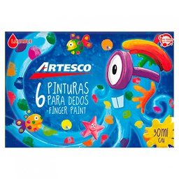 [14589] Pintura al Dedo Artesco 6 colores