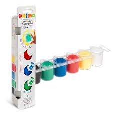 [225TD6E] Pintura al Dedo Primo 6 col.25ml