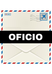 [SA-OFI] Sobre Artesanal Aereo Oficio 100pcs. 23.5x12.5cm.