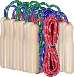 [SOG-1] Soga/cuerda saltar mango MADERA 10pcs