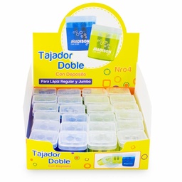 [8584] Tajador Doble + Basurero Rectangular Madison 24PCS you Nro 11