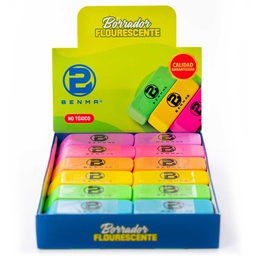 [BG24] Borrador Benma Fluorecente GRANDE 24pcs