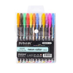 Boligrafo con Brillo Neon Color 12 Colores