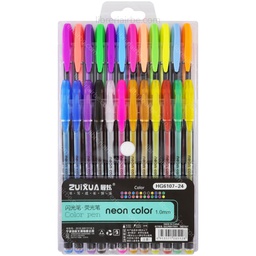 Boligrafo con Brillo Neon Color 24 Colores