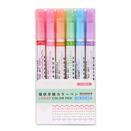 [DM-7008-6] Marcador Rodillo Con Figuras 6Pcs