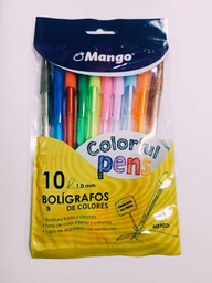 [MB902s] Boligrafo Mango Color Ful 10 Colores