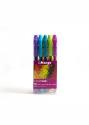 [MG-801S] Micropunta Mango Micro Gel 10 Colores