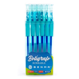 Boligrafo Borrable Benma 0.38mm 12PCS